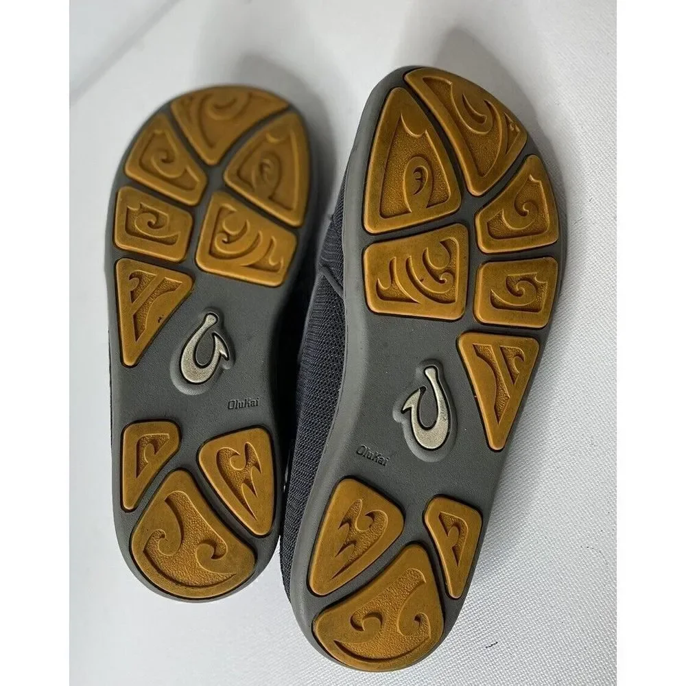 Olukai Nohea Mesh Blue Mens Size 8 Slip on Casual Shoes